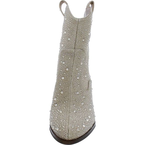 Jessica Simpson Womens JSCISSELY Gold Ankle Bootsq Ankle Boots Boots Used - Picture 4 of 5